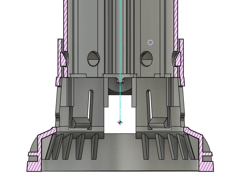 Cross-section CAD reconstruction of the reverse-engineered PTO boot assembly