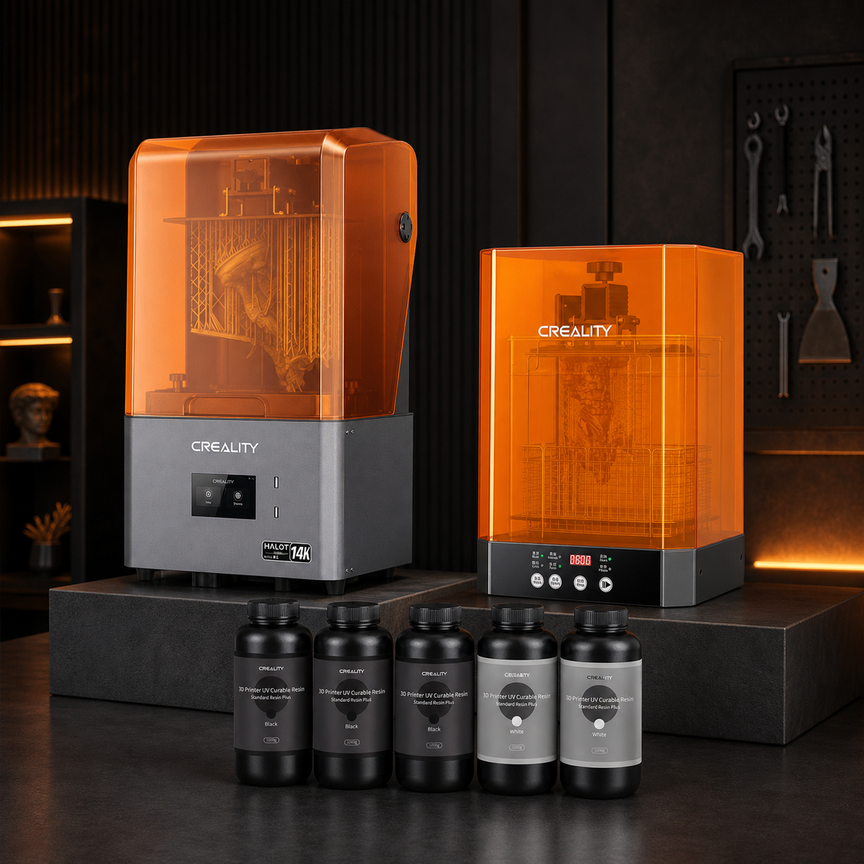 Creality Halot Mage S 14K complete resin production studio