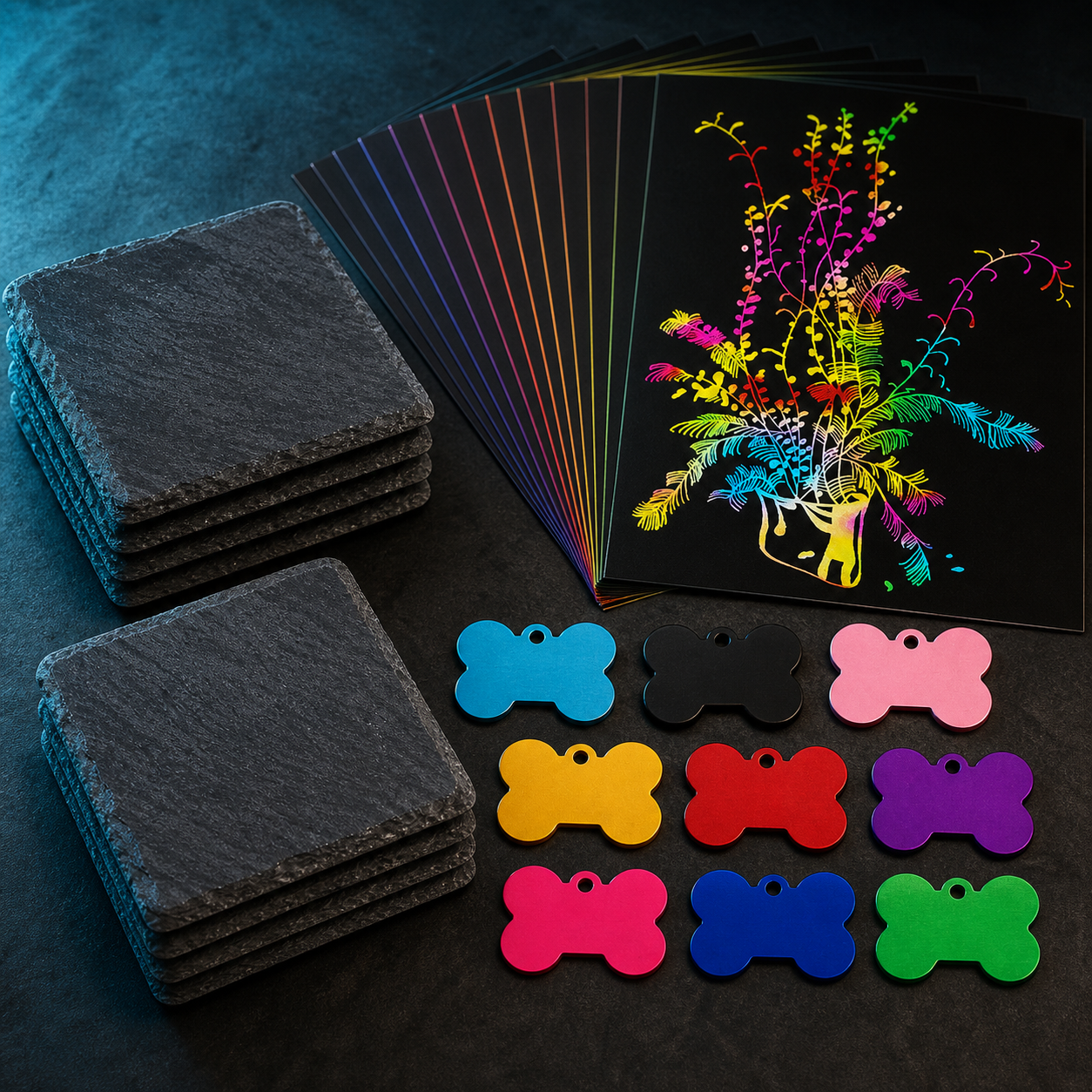 Creality Laser Blanks Starter Business Pack bundle contents