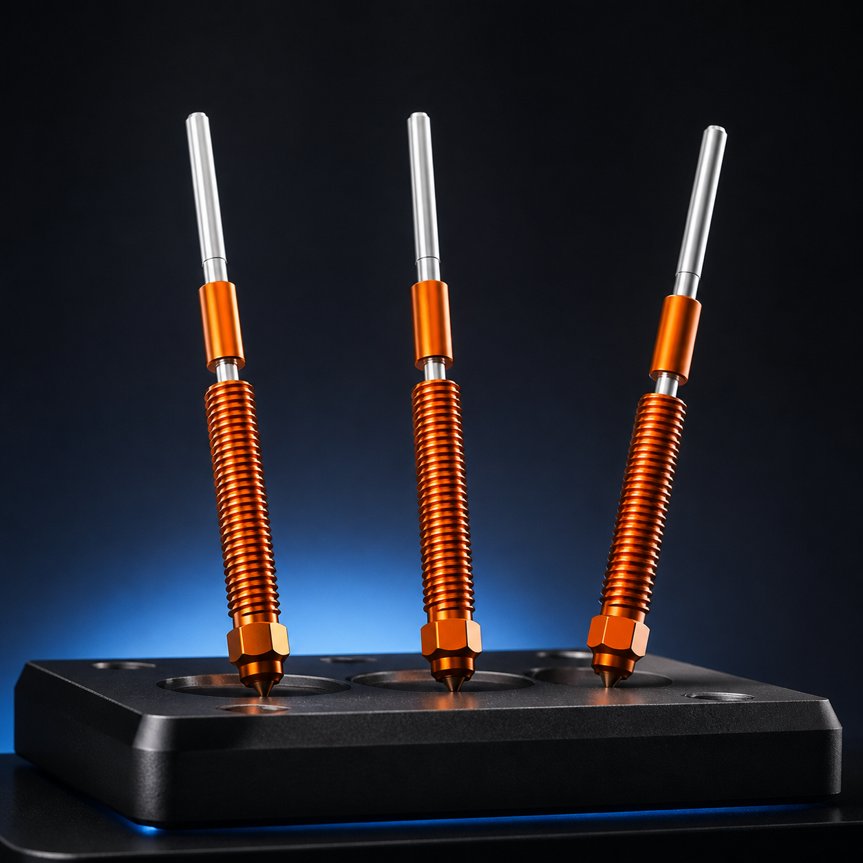 Creality K2 Plus Quick-Swap Nozzle Trio bundle contents