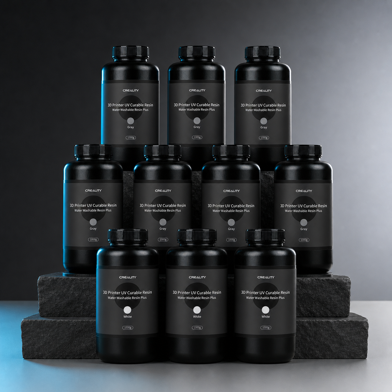 Creality Water-Washable Resin Plus 10kg Production Pack bundle contents