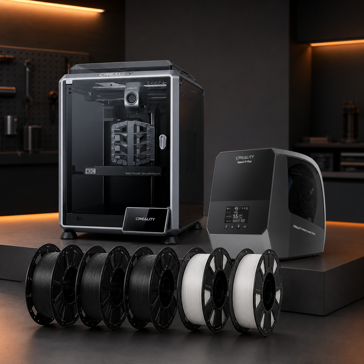 Creality K1C 2025 Production Pack with filament dryer