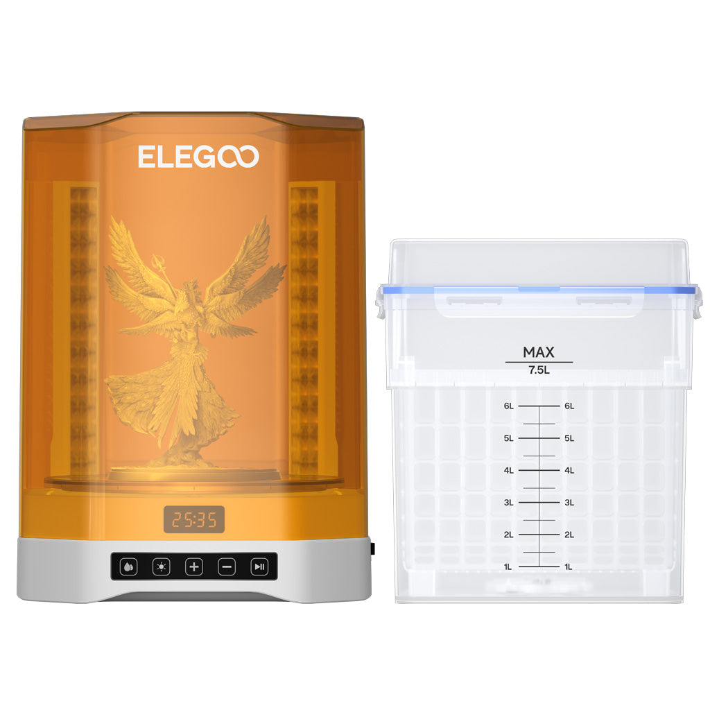 Elegoo Mercury Plus V3.0 wash and cure station front view