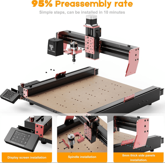 TwoTrees CNC engraving machine 95% preassembled for quick setup, available from Create It 3D South Africa