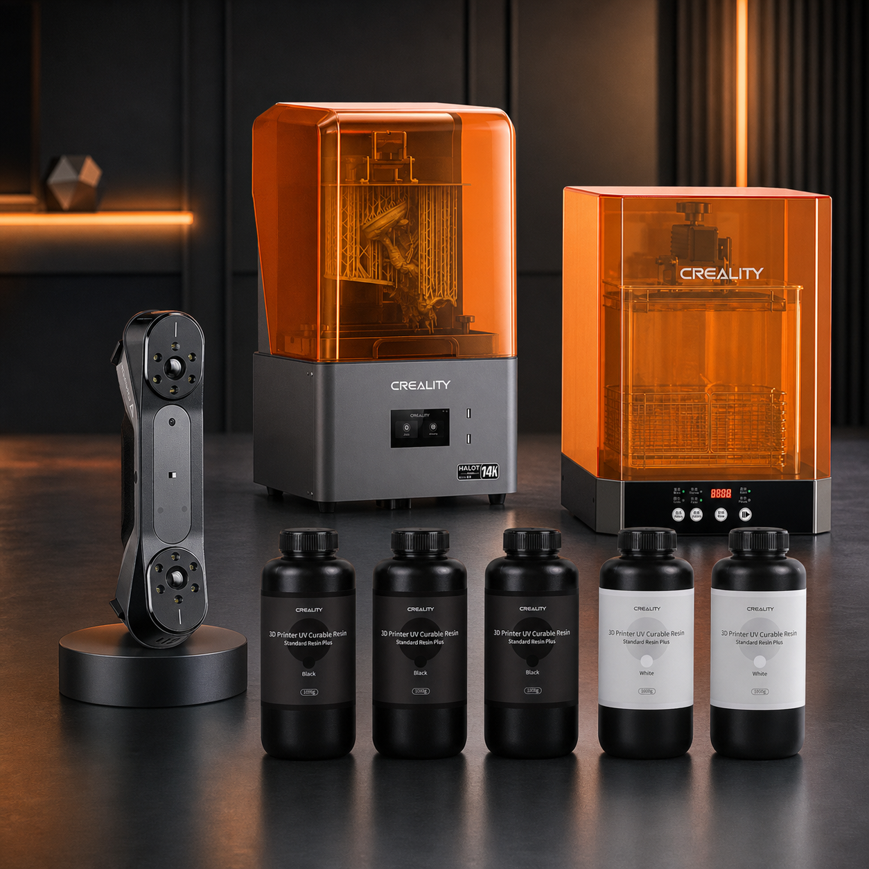 Creality Raptor and Halot Mage S 14K reverse engineering resin studio