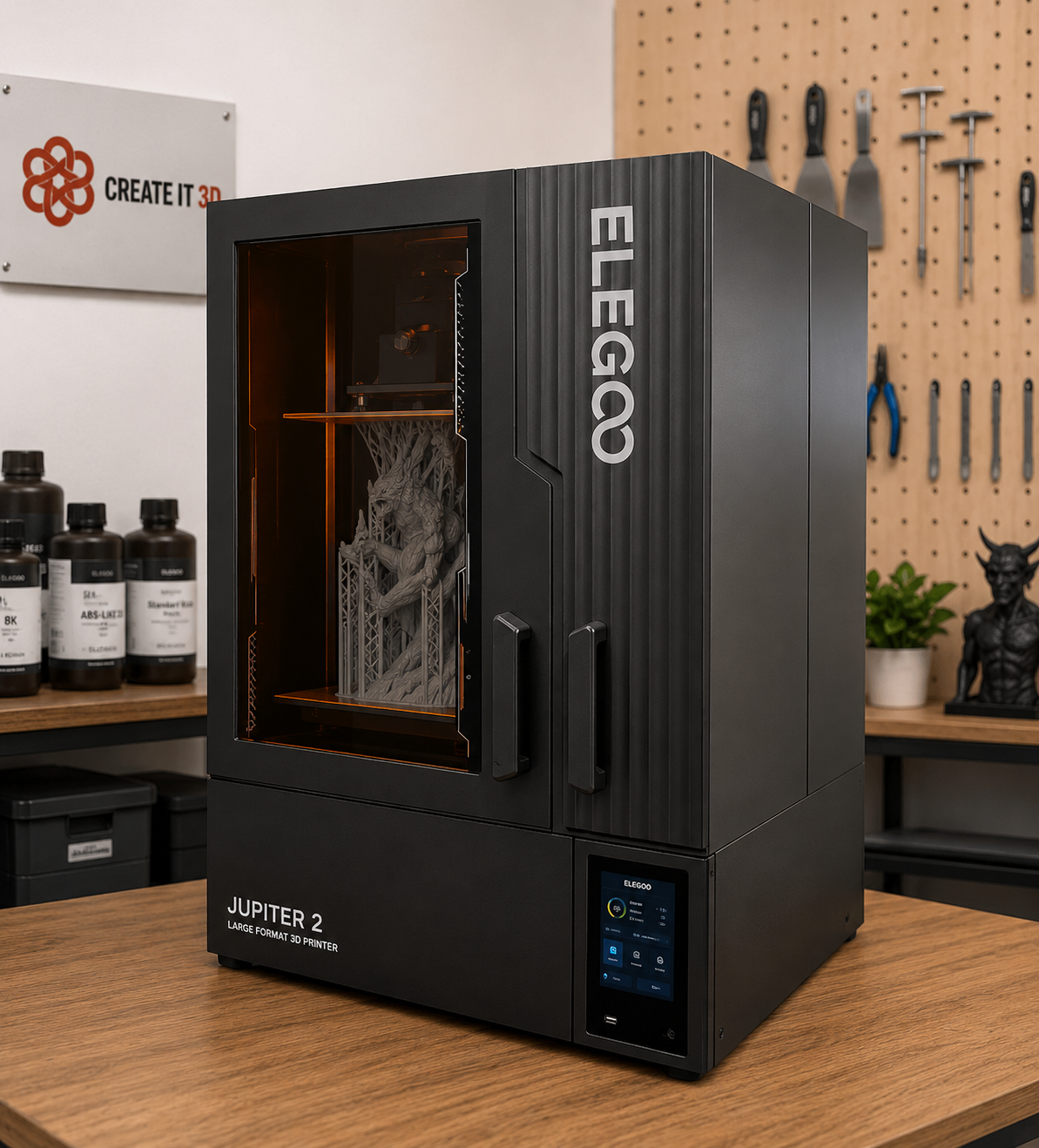 Elegoo Jupiter 2 Large Format Resin 3D Printer