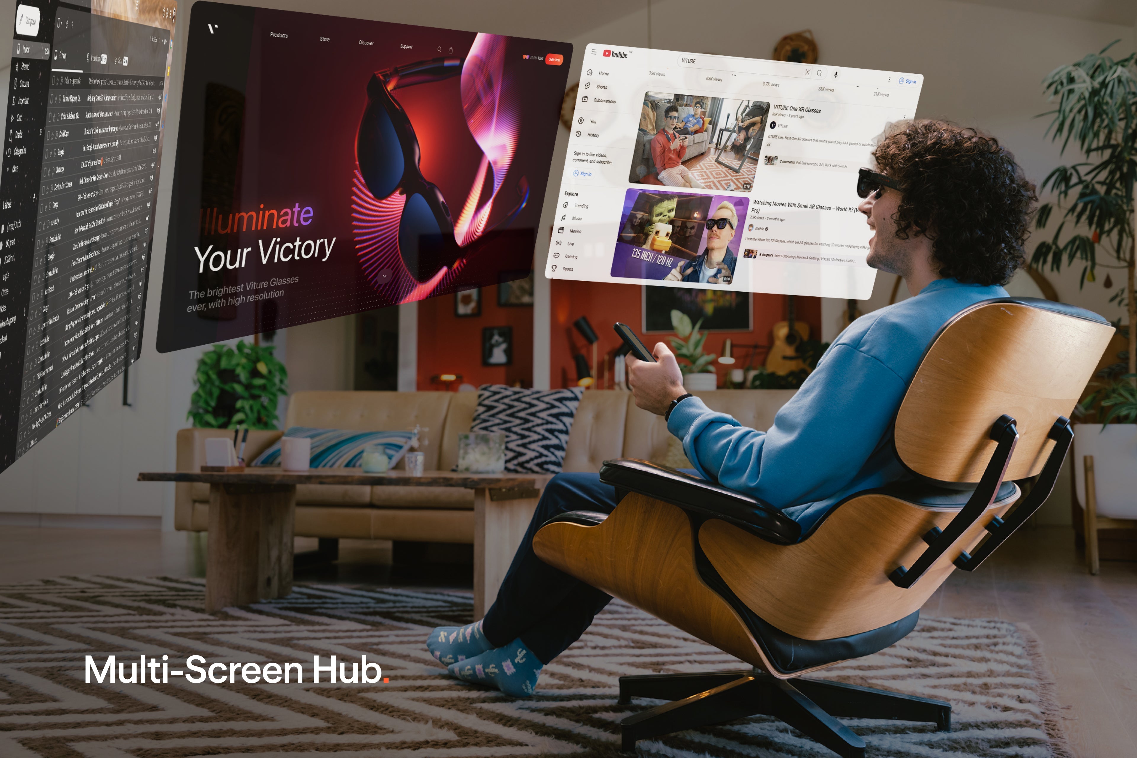 VITURE USB-C XR Charging Adapter Pro in use