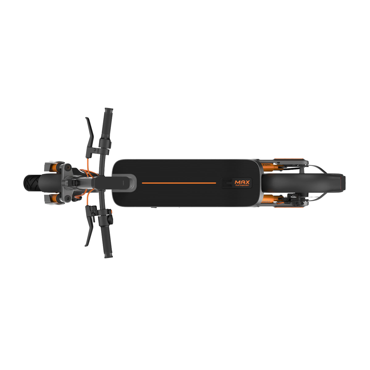Xiaomi Electric Scooter 6 Max suspension and wheel detail for a more controlled everyday ride